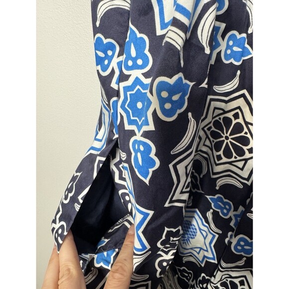 ANTHROPOLOGIE HUTCH sz S Bandeau Romper in blue pineapple motif - Picture 5 of 5